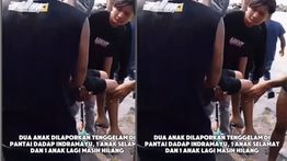 Nahas! 2 Anak Tenggelam di Pantai Dadap Indramayu