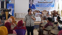 Momen Sosialisasi Program MBG Bersama Mitra Kerja BGN di Desa Karya Makmur Sumsel