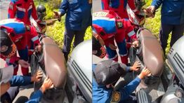 Kunci Tertinggal di Dalam Jok, Wanita Ini Panggil Damkar