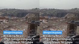 TPAS Galuga Bogor Tiba-tiba Longsor Pagi Ini, 1 Orang Tewas Mengenaskan