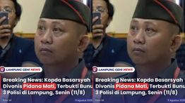Bunuh 3 Polisi di Lampung, Kopda Basarsyah Divonis Mati