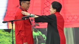 Senyum Hasto saat Dilantik Kembali jadi Sekjen PDIP