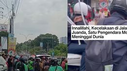 Kecelakaan Maut di Jalan Juanda Depok Sore Ini, Pemotor Tewas Seketika