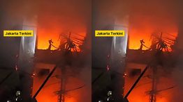 Rumah Warga di Jalan Kramat Lenteng Agung Terbakar Hebat
