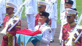 Pelajar Sekolah Rakyat Bahagia Nyanyikan Lagu 17 Agustus di Istana pada HUT ke-80 RI
