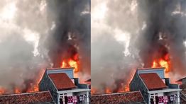 Perumahan Warga di Burangrang Bandung Kebakaran Hebat