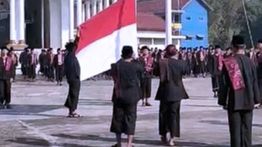 Kemenag Sinergi dengan Densus 88, Gelar Upacara HUT RI di Pesantren