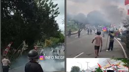 Bentrokan Antar Pemuda di Ambon, Kantor Desa Dibakar