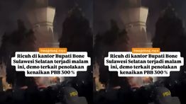 Gegara PBB Naik 300 Persen, Demo Ricuh di Kantor Bupati Bone