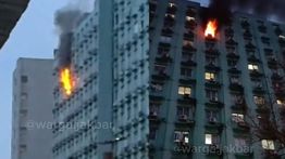 Apartemen City Park Cengkareng Jakarta Barat Kebakaran, Asap Membumbung Tinggi