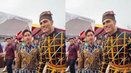 Aisar Khaled Pamer Nonton Pacu Jalur Sama Gibran Rakabuming
