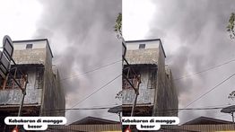 Rumah Warga di Taman Sari Kebakaran Hebat Pagi Ini