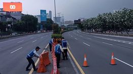 Tol Dalam Kota Ditutup Total Akibat Ricuhnya Aksi Demo di Depan DPR/MPR