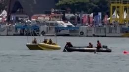 Ngeri! 2 Pembalap F1 Powerboat Tabrakan di Danau Toba