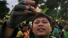 Ojol dan Warga Malang Gelar Aksi Solidaritas untuk Affan Kurniawan