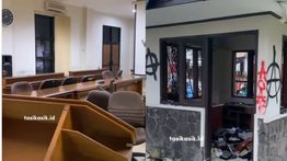 VIDEO: Gedung DPRD Kota Tasikmalaya Hancur Parah Diamuk Massa
