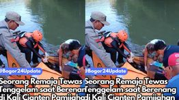 Warga Bogor Digegerkan Jasad Pria Tenggelam di Kali Cianten
