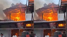 Rumah Terbakar di Pancoran Mas Depok