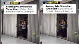 Pria 30 Tahun Tewas Mengenaskan di Ruko Emerald Avenue 2 Siang Ini