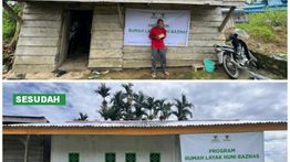 BAZNAS Perbaiki Rumah Imam Masjid yang Tidak Layak Huni di Papua Barat