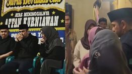 Raffi Ahmad Ditemani Mama Amy Takziah ke Rumah Mendiang Affan Kurniawan