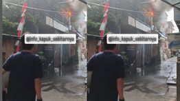 Kebakaran Hebat Hantam Perumahan di Kapuk Rawabagus Pagi Ini