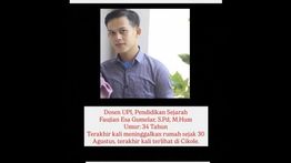 Dosen Pendidikan Sejarah UPI Dilaporkan Hilang 6 Hari