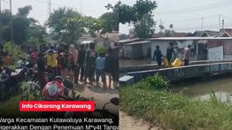 Warga Karawang Digegerkan Penemuan Mayat Mengambang di Empang
