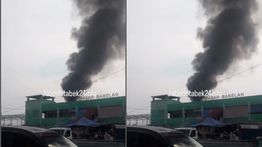 Kebakaran Hantam Gudang di Pasar Babelan Bekasi Pagi Ini
