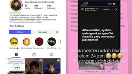 Akun Diduga Yudo Sadewa Anak Menkeu Purbaya Viral, Sebut Sri Mulyani Agen CIA