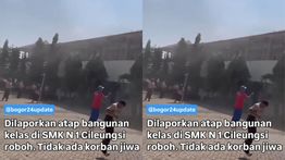 35 Siswa Terluka dan Sesak Nafas Tertimpa Atap Gedung SMKN 1 Cileungsi