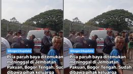 Pria Mendadak Tewas di Jembatan Pakuan Bogor, Warga Panik