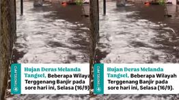 Tangerang Diterjang Banjir Siang Ini