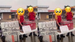 Dibayangi Isu PHK Gegara BBM Langka, Petugas SPBU Shell Jualan Kopi Literan