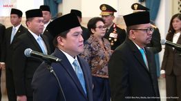Erick Thohir Resmi Dilantik Jadi Menpora Gantikan Dito Ariotedjo