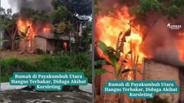 VIDEO: Kebakaran Hantam Rumah di Payakumbuh Pagi Ini