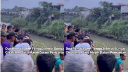Kronologis 2 Pelajar SMP Tenggelam di Sungai Cisadane Bogor