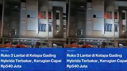 Ruko di Grand Orchard Square Cilincing Kebakaran Hebat