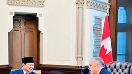 Momen Keakraban Prabowo Dijamu dan Diajak Keliling Galeri oleh PM Kanada