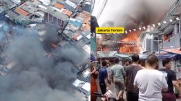 Kebakaran Hebat Landa Permukiman di Taman Sari, 10 Mobil Damkar Dikerahkan
