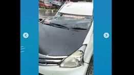 Pengemudi Taksi Online Nyaris Tewas Tertimpa Pohon Tumbang di Ciputat