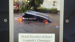 Banjir Rendam Perumahan Bukit Cengkeh, Ada Mobil Kecebur