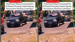 Penemuan Jasad Pria Tergantung Gegerkan Warga Lamongan
