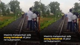 Nahas! Pria Tewas Dihantam Kereta Api Pangrango jurusan Sukabumi–Bogor