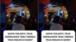 Ngeri! Sopir Terjepit dalam Kecelakaan Truk di Tulungagung