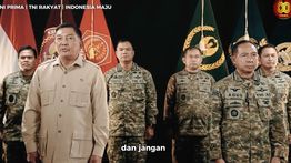 Pesan Menhan ke TNI di HUT ke-80: Jangan Sakiti Hati Rakyat!