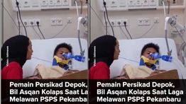 Pemain Persikad Depok Bil Asqan Tiba-tiba Kolaps di Stadion Pakansari