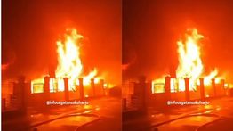Pasar Wonogiri Kota Terbakar Hebat Pagi Ini