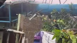 VIDEO: Hujan Disertai Angin Kencang di Tangsel, Pohon dan Reklame Roboh
