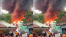 Kebakaran Hebat Hantam Bangunan Rumah di Pengadegan Sore Ini